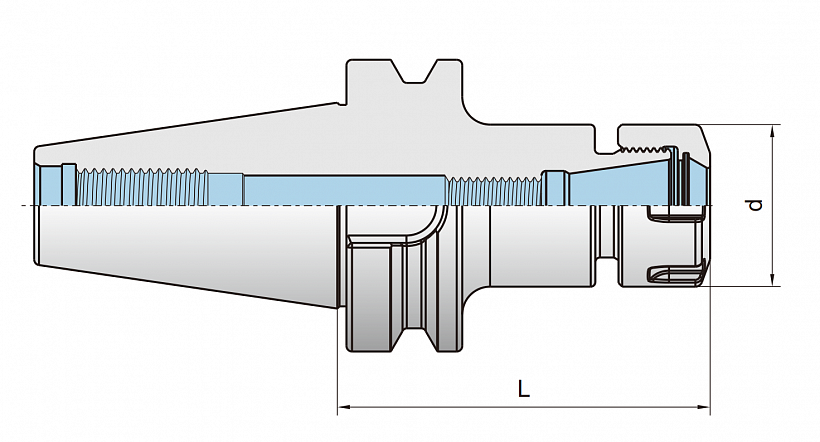 ER Цанговый патрон-BT40 